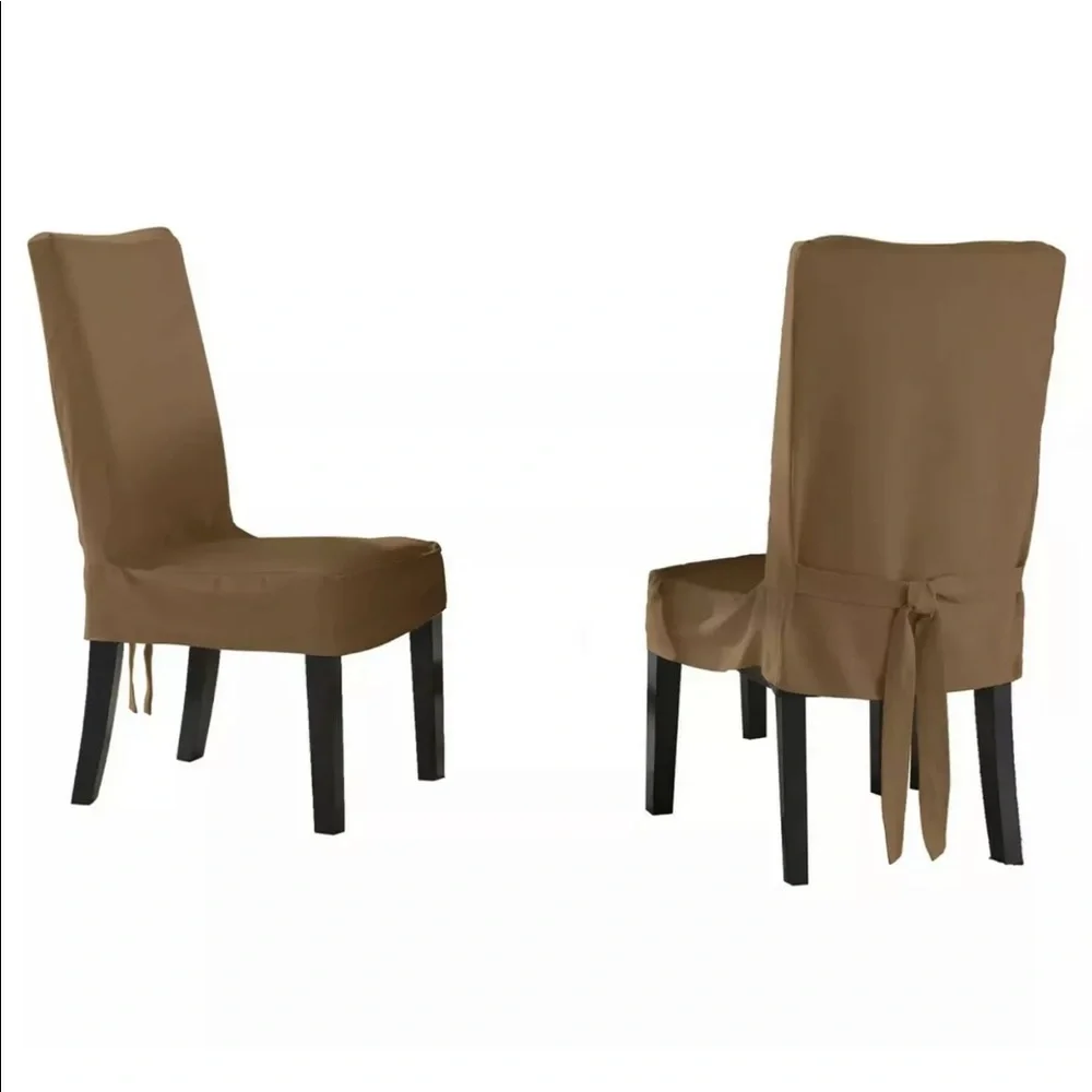 New no tags Furniture Slipcover Relaxed Fit Smooth Suede Grey 2 Pack